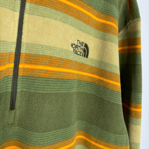 The North Face Mens Pullover Fleece 1/4 Zip Long Sleeve Striped XXL - Picture 3 of 7